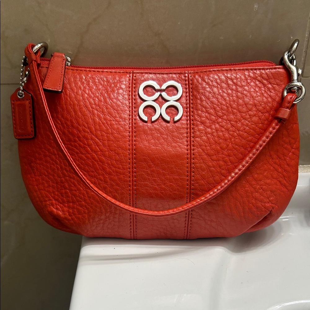 Coach Red Leather Handbag - Picture 10 of 16
